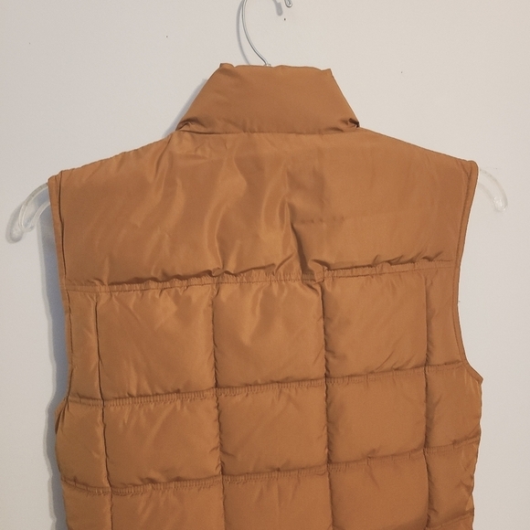 Goodfellow & Co. | Men's Brown/Tan Full Zipper Puffy Vest (Size Small) - Picture 10 of 12